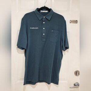Criquet Men's Polo Shirt Short Sleeve Golf Green Size XL